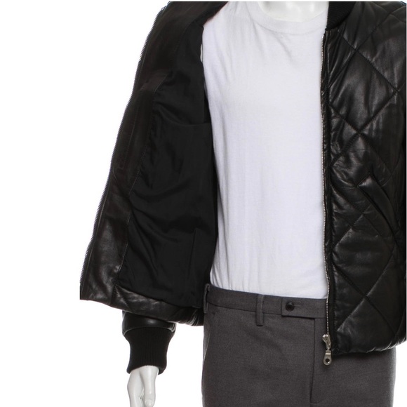 Authentic Kenzo Quilted Leather Bomber Jacket - Picture 3 of 5